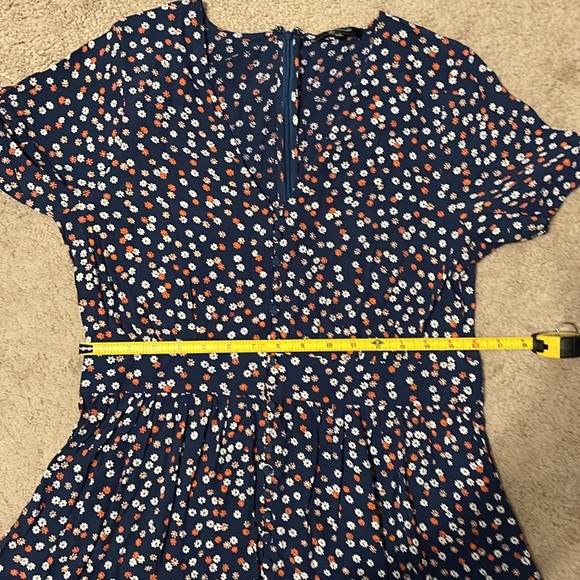 NWOT Madewell Navy Blue Flower Dress-Size 10 - Picture 15 of 16